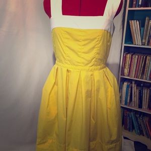 Gap vintage-style yellow dress W/ POCKETS